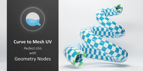 Curve To Mesh UV - Blender geometry nodes