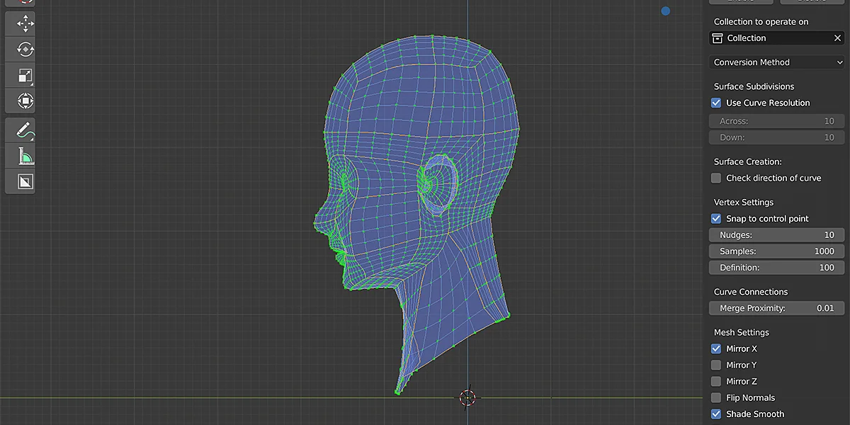 Curves To Mesh screenshot 2