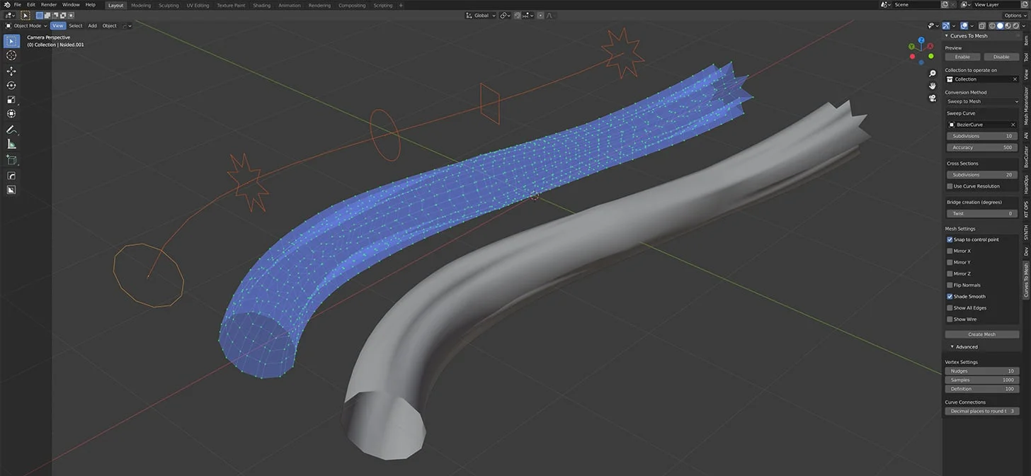 Curves To Mesh screenshot 4