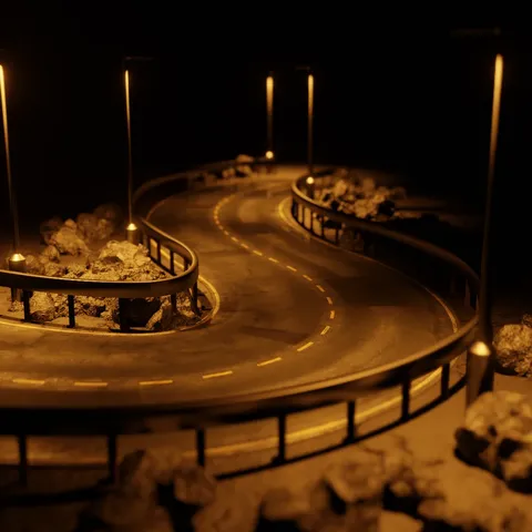 Curves to Roads - Blender geometry nodes