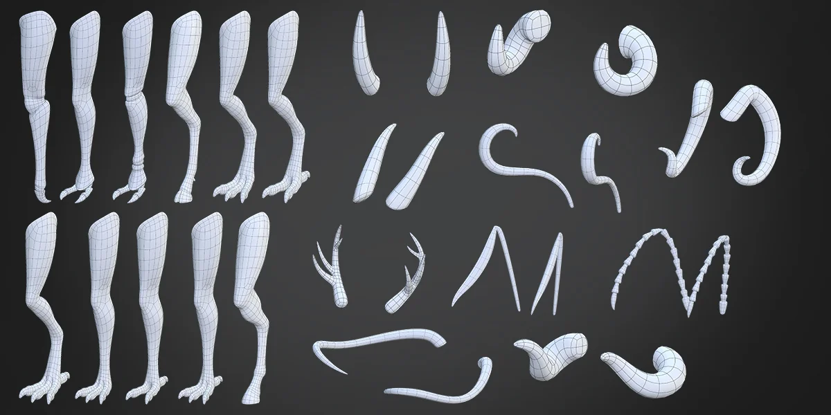 Customizable Anime Female Base Mesh screenshot 6