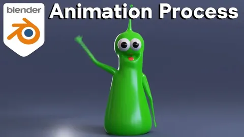 Cute Blob Character - Blender 3d models