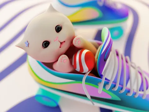 Cute Cat - Blender 3d models