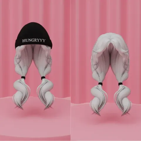 Cute Pigtails - Blender 3d models