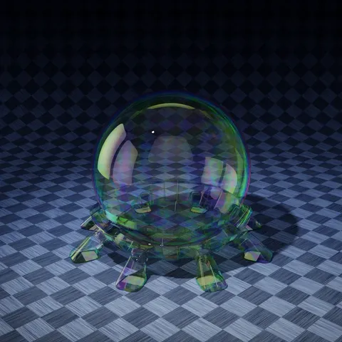 CW Soap Bubble - Blender shaders