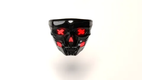 Cyber Skull Face Mask - Blender 3d models
