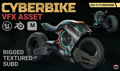 Cyberbike - Blender 3d models