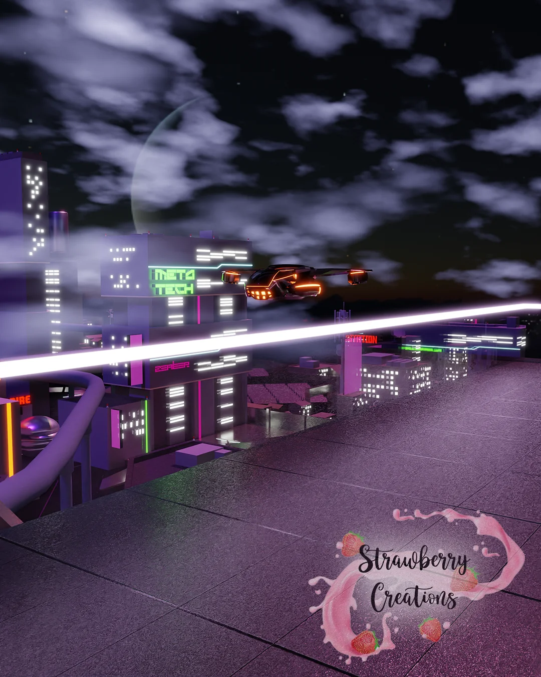 Cyberpunk Airport screenshot 4