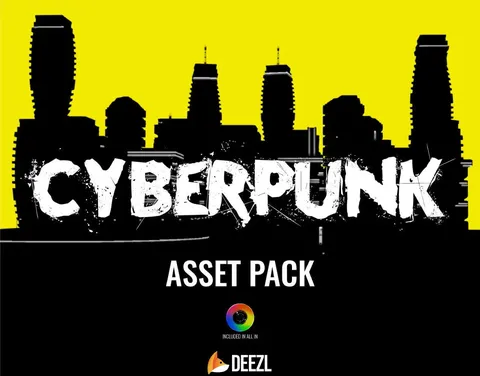 Cyberpunk Asset Pack - Blender 3d models