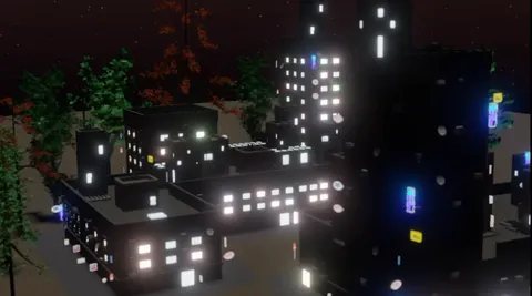 Cyberpunk Building Generator - Blender geometry nodes