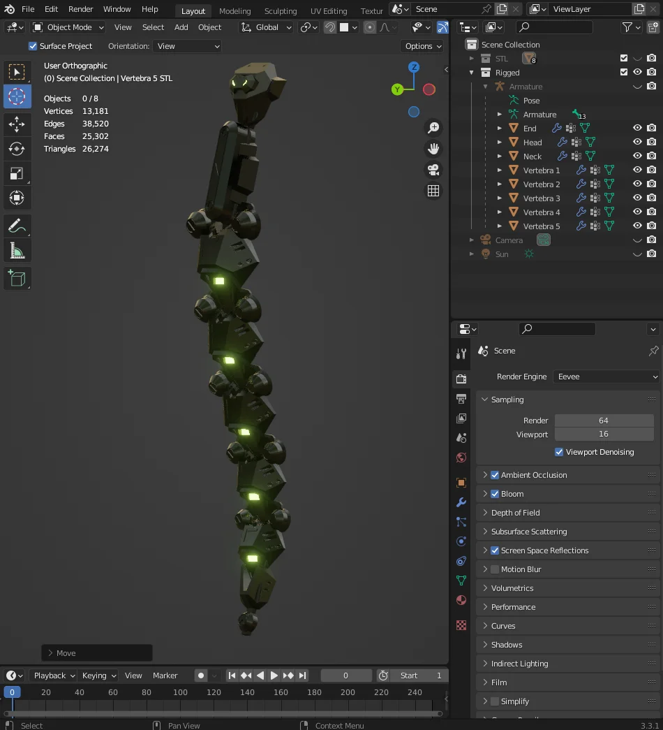 Sandevistan Rigged Model screenshot 2