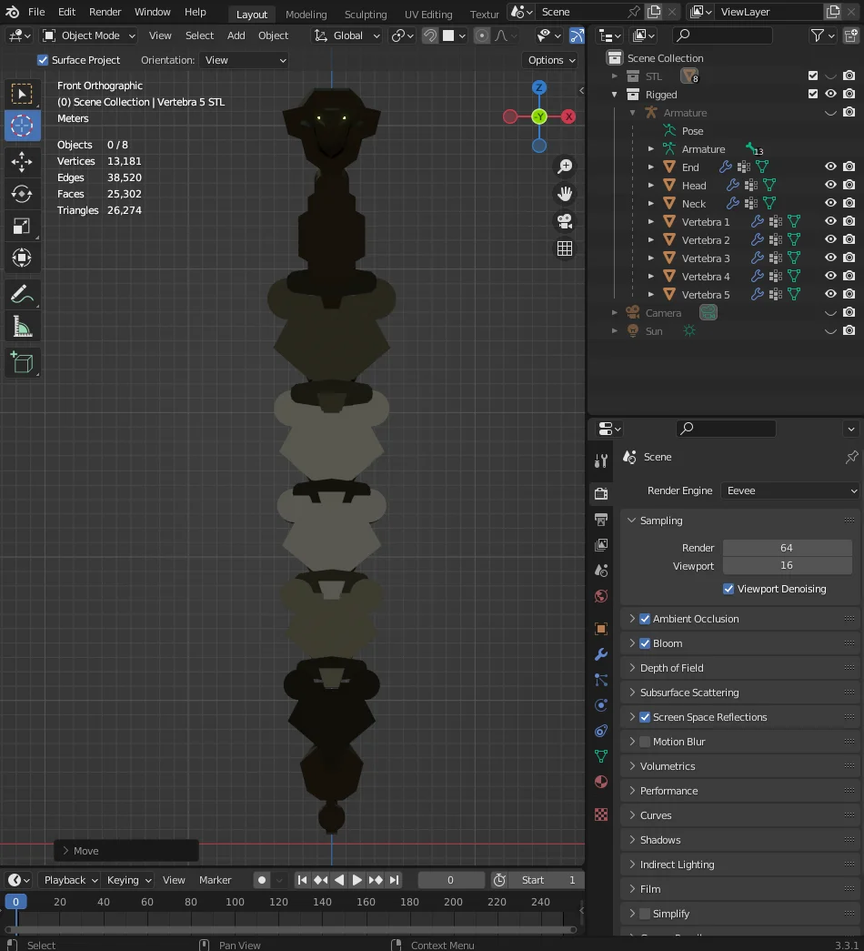 Sandevistan Rigged Model screenshot 3
