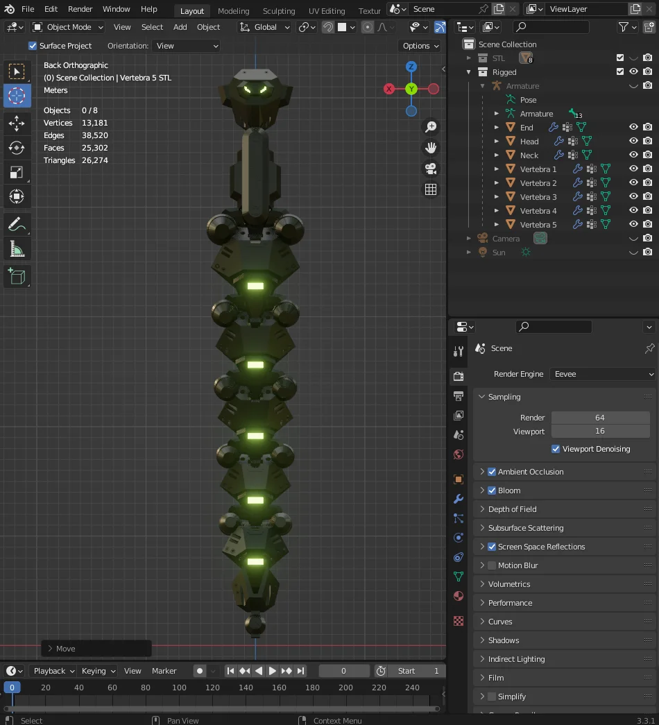 Sandevistan Rigged Model screenshot 4