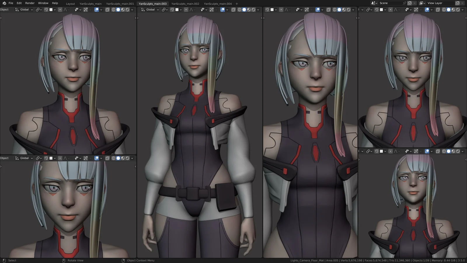Lucy Character Creation Process screenshot 2