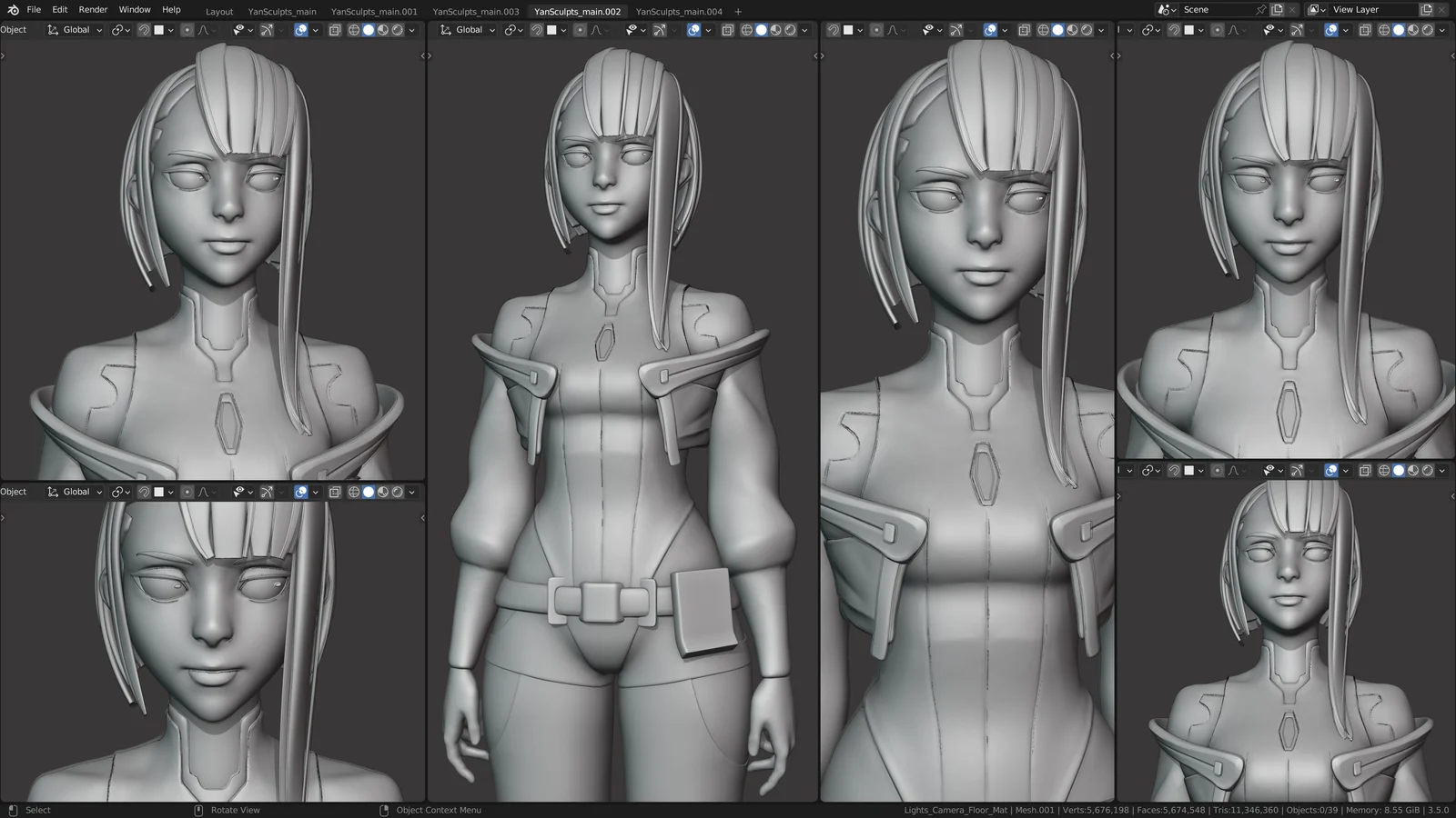 Lucy Character Creation Process screenshot 3