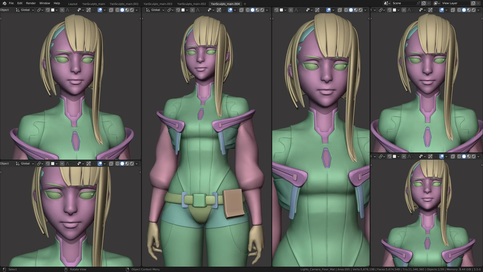 Lucy Character Creation Process screenshot 4