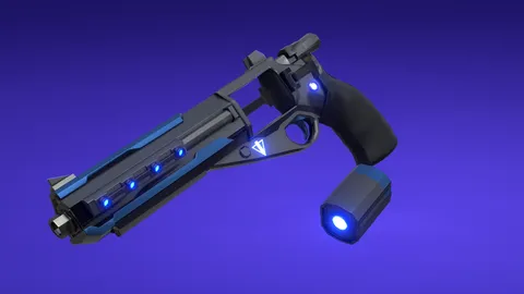 Cyberpunk Revolver - Blender 3d models