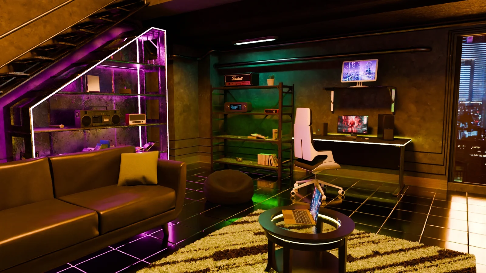 Cyberpunk Dining Room screenshot 2