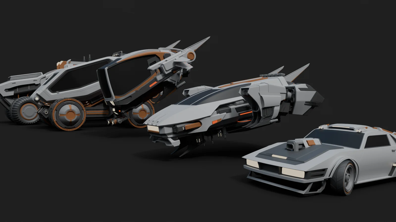 Cyberpunk Vehicles Kitbash screenshot 3