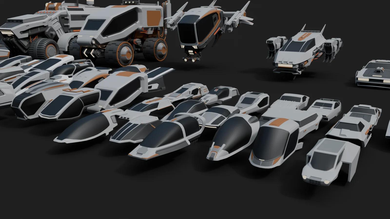 Cyberpunk Vehicles Kitbash screenshot 4