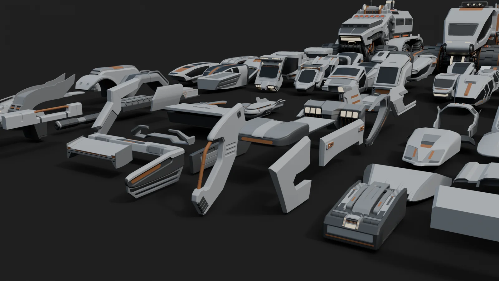 Cyberpunk Vehicles Kitbash screenshot 6