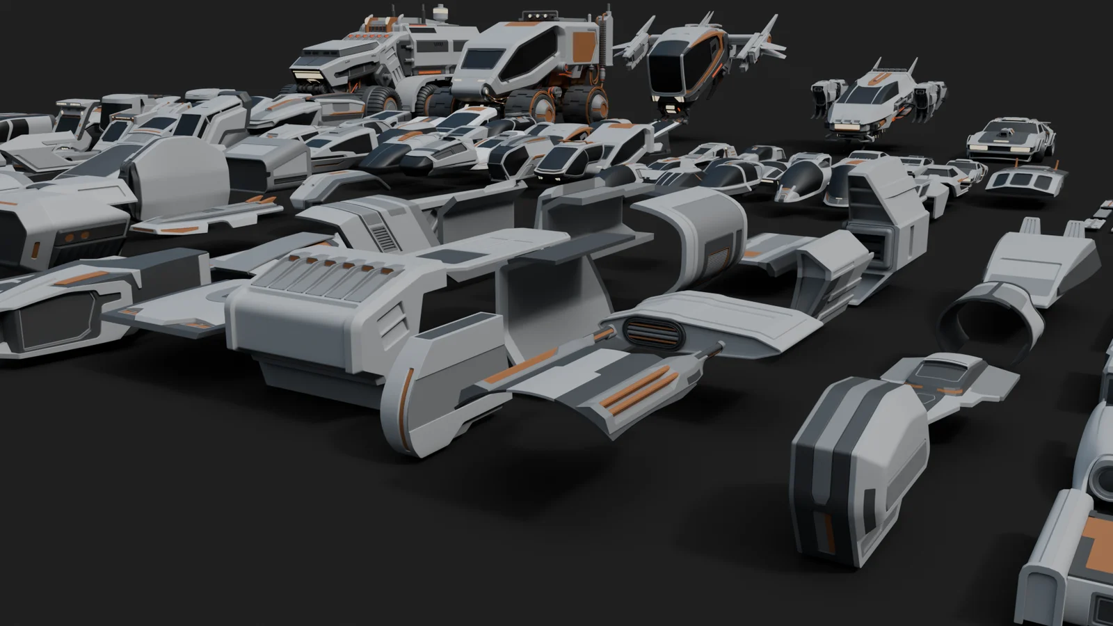 Cyberpunk Vehicles Kitbash screenshot 7