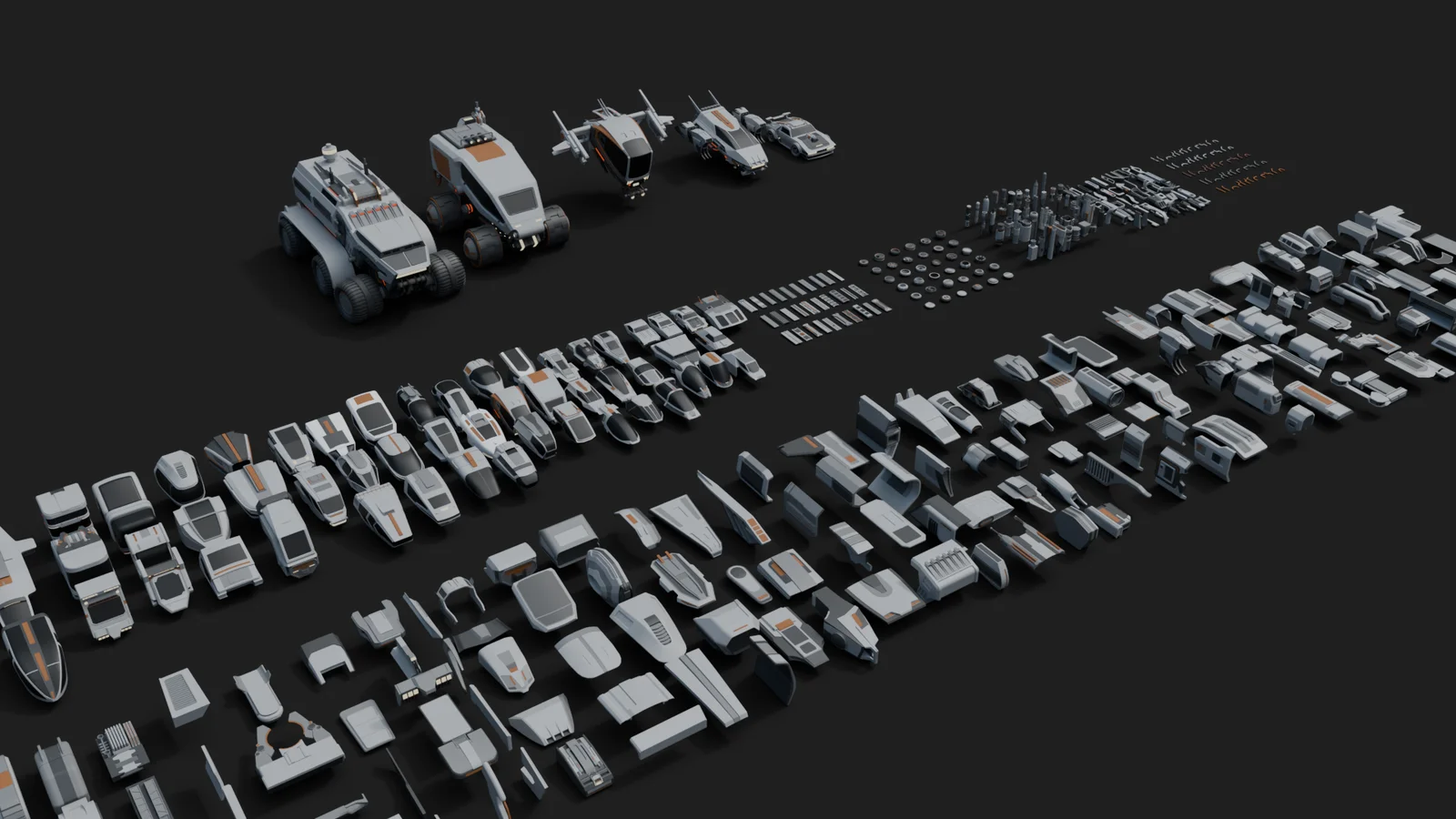 Cyberpunk Vehicles Kitbash screenshot 8