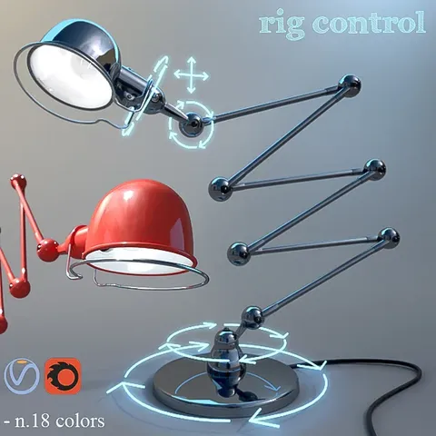 Jielde Floor Lamp D9406 - Blender 3d models