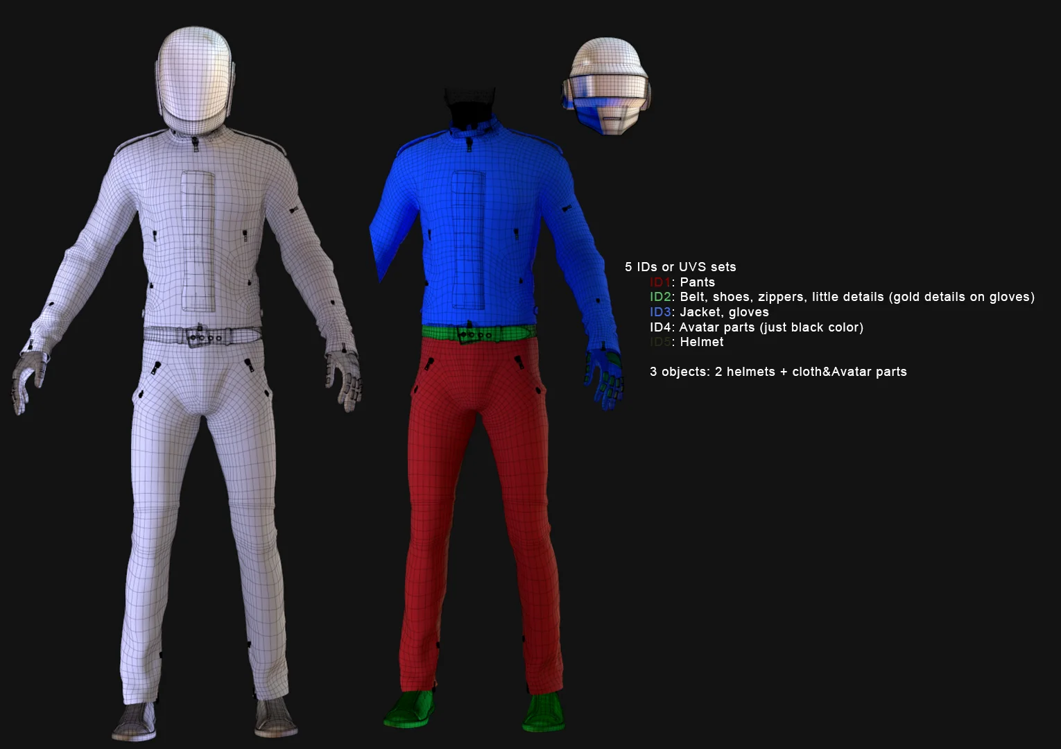 Daft Punk Clothes And Helmets screenshot 6