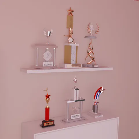 Dance Competition Trophies - Blender 3d models