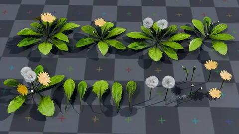 Dandelion Model Pack - Blender 3d models