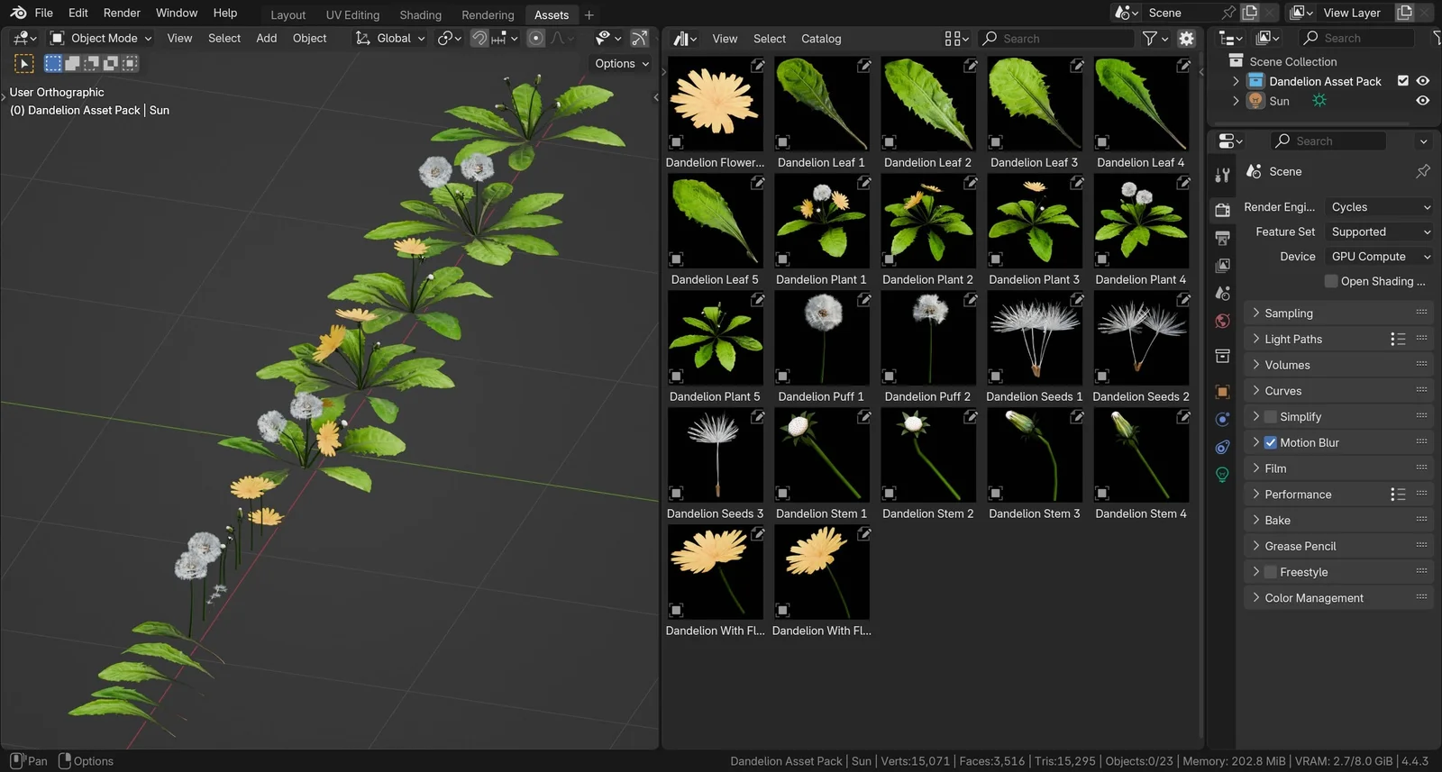 Dandelion Model Pack screenshot 2