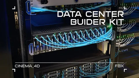 Data Center Builder Kit - Blender 3d models