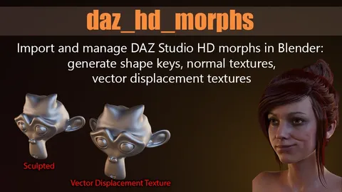 Daz HD Morphs - Blender addons