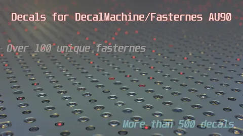 Fastener Decals - Blender textures & materials