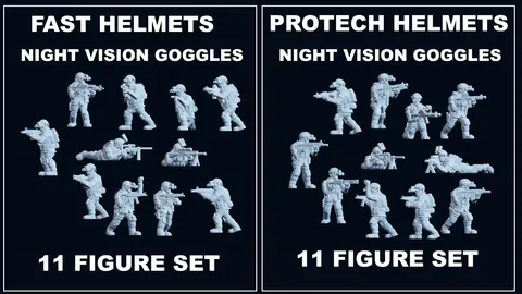 Delta Force With Night Vision Goggles - Blender 3d models