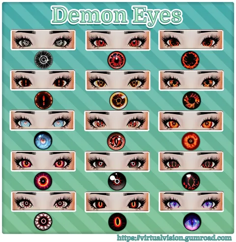 Demon Eye Pack - Blender textures & materials