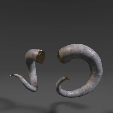 Demon Horn 13 - Blender 3d models