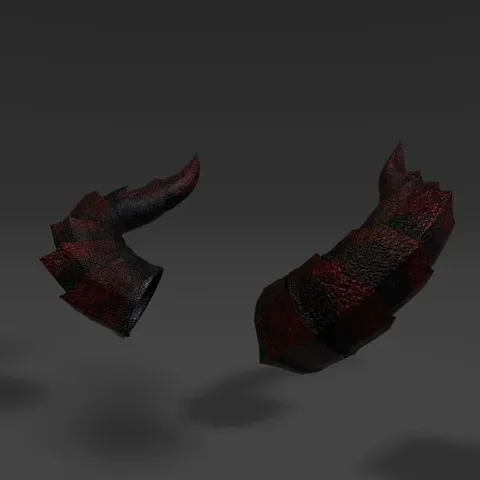 Demon Horn 9 - Blender 3d models