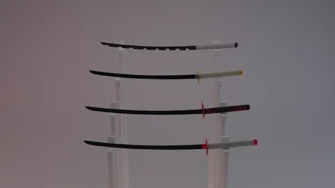 Demon Slayer Swords - Blender 3d models