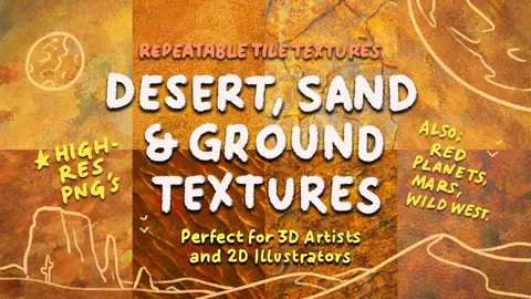 Desert, Sand & Ground Textures - Blender textures & materials