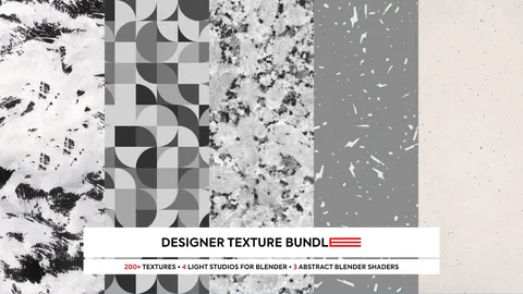 Designer Texture Bundle - Blender textures & materials