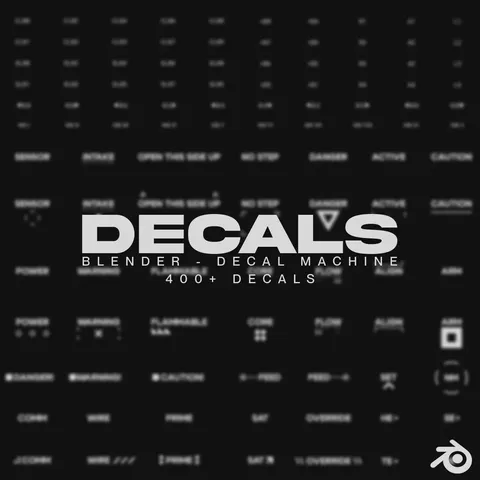Detailing Decals - Blender textures & materials