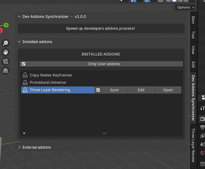 Dev Addons Synchronizer screenshot 3