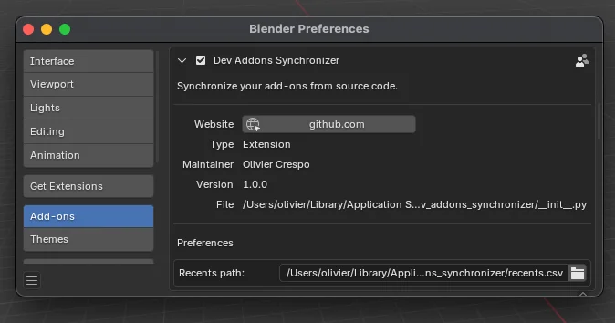 Dev Addons Synchronizer screenshot 7