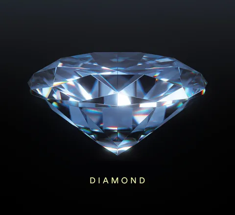 Low Poly Diamond - Blender 3d models