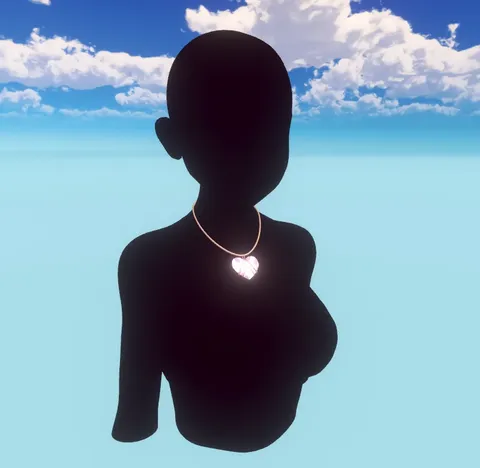 Diamond Heart Necklace - Blender 3d models