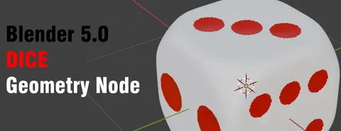 Procedural Dice - Blender geometry nodes