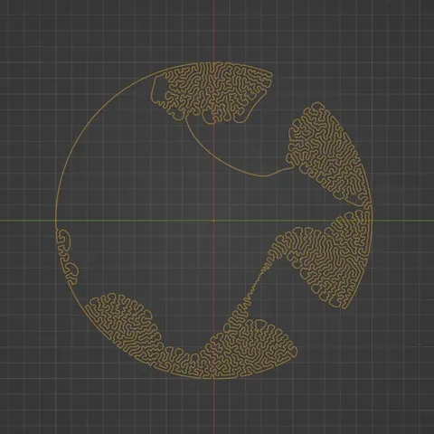 Differential Growth - Blender geometry nodes