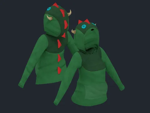 Dinosaur Sweater - Blender 3d models